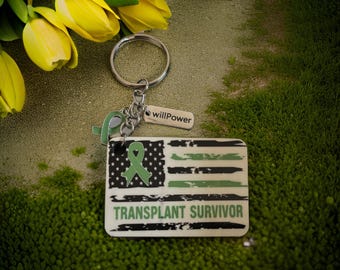 Transplantation Überlebender Schlüsselanhänger: Organspende Bewusstsein Geschenk