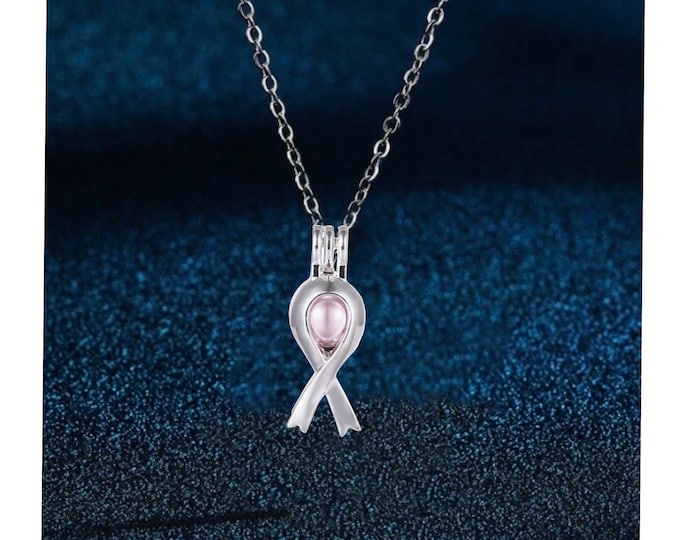 Awareness Ribbon Necklace: Organ Transplant Support Gift