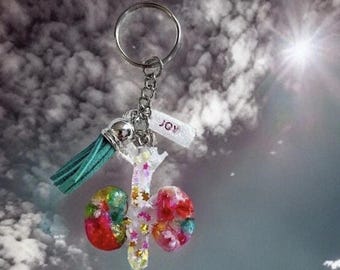 Harz Blume verschönerte Nieren geformte Schlüsselbund Geschenk für Transplant Überlebende