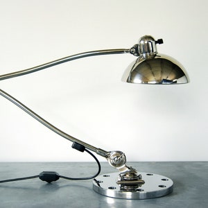 Kaiser Idell chromed desk lamp