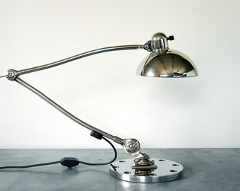 Kaiser Idell chromed desk lamp