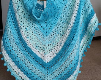 Crochet triangle shawl pattern