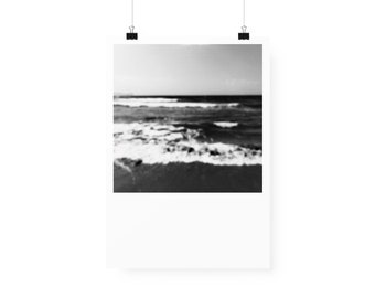 Black and White Italy faded sea photography
