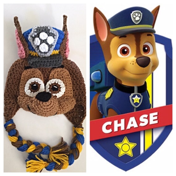 Crochet Paw Patrol Chase Hat PATTERN | Etsy
