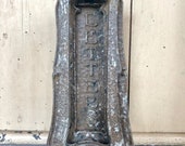 SALE - Art Nouveau Cast Iron Letterbox and Door Knocker