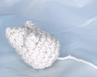 Hand-Crocheted Cotton Catnip Mouse Toy, Silver Vine Blend