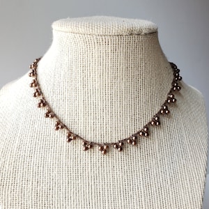 Crochet Pearl Necklace Danty Elegant Pearls