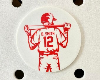 Custom Baseball Bogg Bag Charm: Personalized Team Number