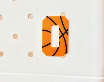 Basketball Number Bogg Charm | Sports Bag Charm