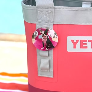 Yeti Camino Accessories, Yeti Bag Charm, Yeti Bag Accessories, Waterproof Yeti Photo Charm, Yeti Custom Photo Bag Charm