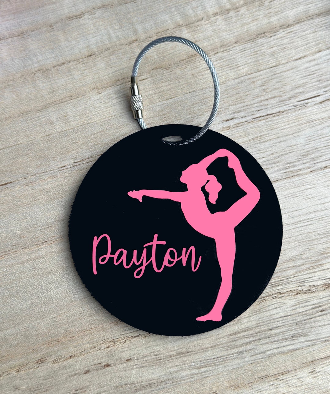 Personalized Gymastics Bag Tag, Personalized Gymnast Tag, Gymnastics