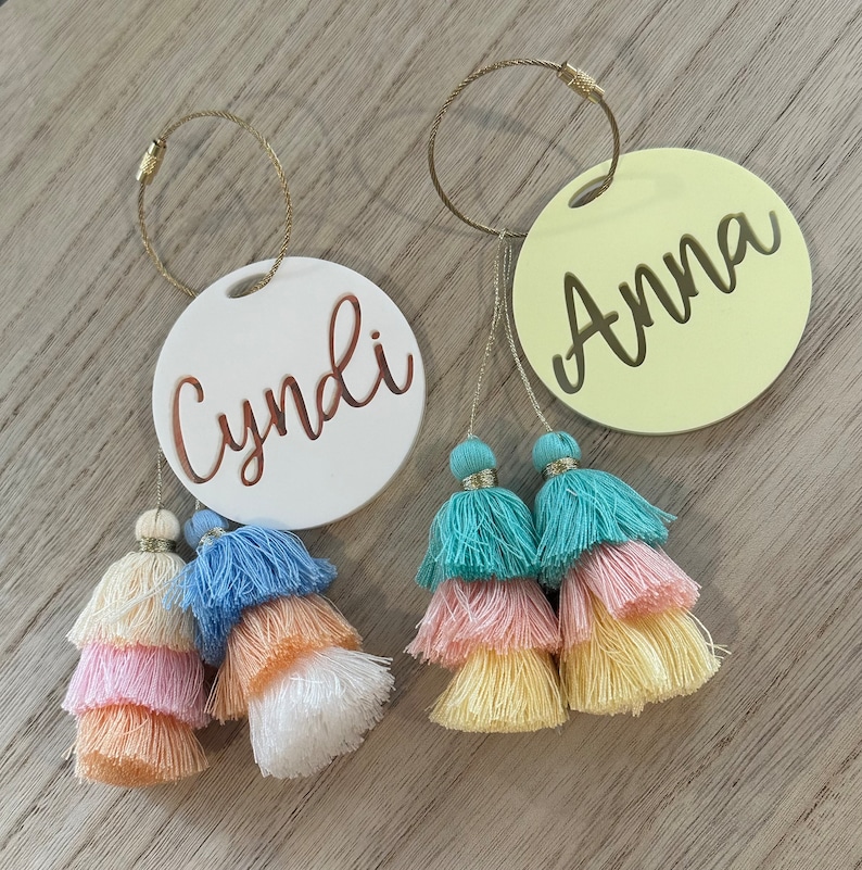 Script Name Bag Charm Name Beach Tote Tag Pool Bag Charm Etsy