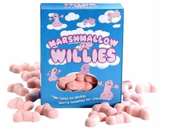 Hen & Stag Party Marshmallow Willies, individually wrapped