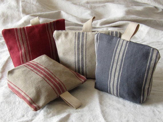 Fabric Doorstop Grain Sack Doorstopper Farmhouse Doorstop Fabric Door Stop Housewarming Gift French Fabric Doorstop Shabby Doorstopper