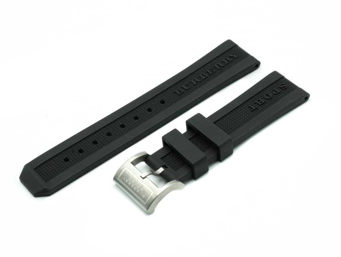 20mm High Quality Rubber Watch Strap Band For Burberry Sport Etsy