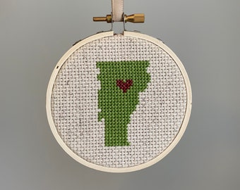 Vermont - Modern cross stitch pattern PDF - Instant download