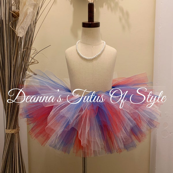 Red White Royal Tutu, 4th Of July Tutu, Smash Cake Tutu, Holiday Tutu, Baby Tutu, Patriotic Tutu, Tutu