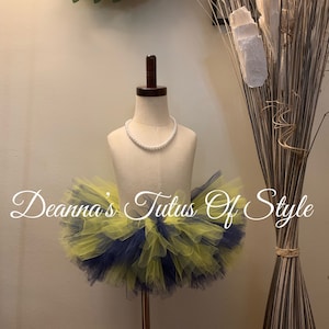 Yellow And Navy Tutu, Birthday Tutu, Baby Tutu, Smash Cake Tutu, Photo Prop Tutu, Halloween Tutu, Tutu, Tutu Skirt