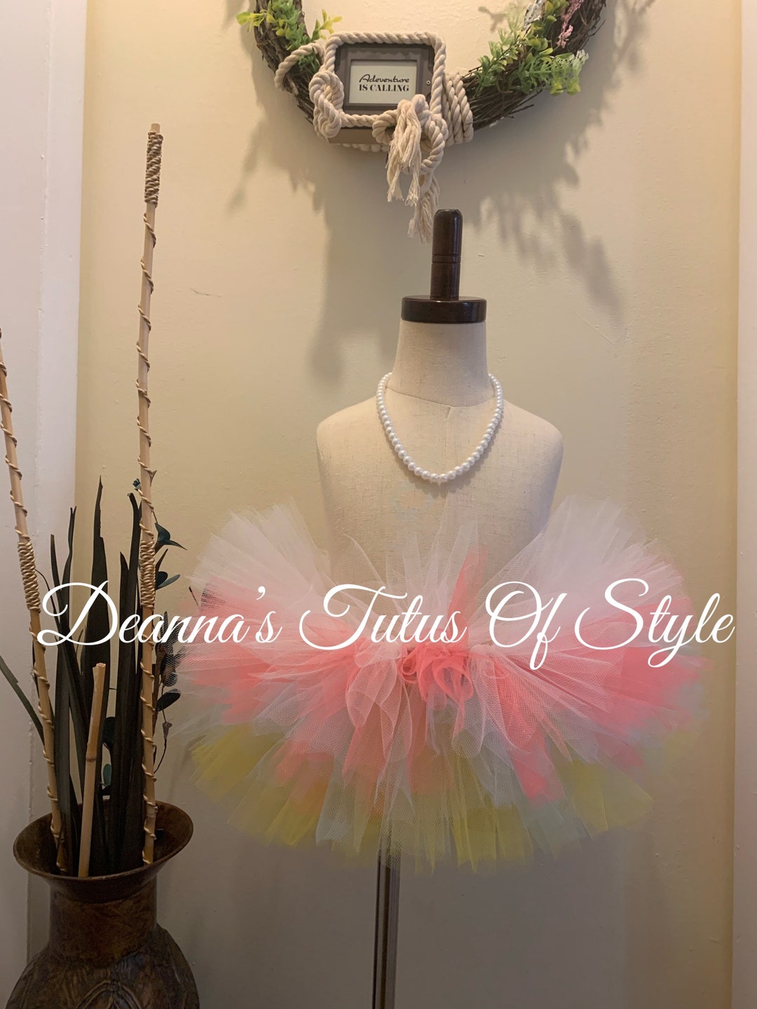 White Coral Light Blue and Yellow Tutu Girls Tutu Baby Tutu - Etsy