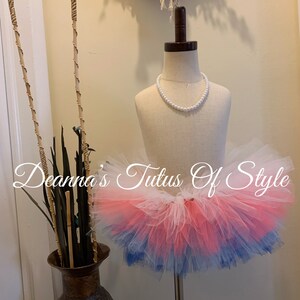 White Coral Light Blue And Royal Tutu, Easter Tutu, Girls Tutu, Baby Tutu, Smash Cake Tutu, Photo Prop Tutu, Girls Tutu, Tutu