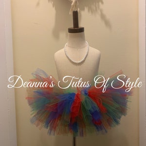 Girls Emerald Red And Royal Tutu, Birthday Tutu, Smash Cake Tutu, Photo Prop Tutu, Tutu, Baby Tutu, Girls Tutu, Costume Tutu, Dance Tutu