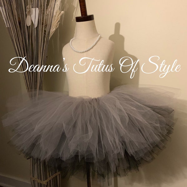 Black And Gray Tutu, Girls Tutu, Photo Prop Tutu, Birthday Tutu, Smash Cake Tutu, Tutu, Baby Tutu, Halloween Tutu, Wedding Tutu