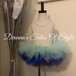 Mint Royal And Brown Tutu, Birthday Tutu, Smash Cake Tutu, Photo Prop Tutu, Baby Tutu, Halloween Tutu, Girls Tutu