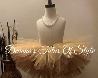 Pumpkin Gold And Brown Tutu, Girls Tutu, Birthday Tutu, Smash Cake Tutu, Wedding Tutu, Photo Prop Tutu, Baby Tutu, Tutu