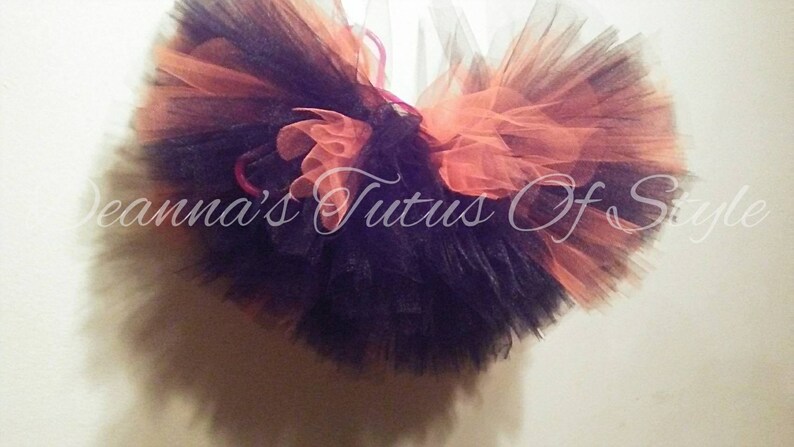 Size 0-3T Smash Cake Tutu Set Black and Orange Tutu /& Tulle Bow Headband Photo Prop Tutu Set Birthday Tutu Set Pumpkin Tutu Set