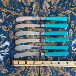 Set of 6 Butter Knives - Silver Plated