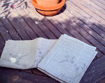 Vintage  Linen Embroidery Pack - Antimacassar Set