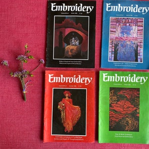 Embroidery - Pack of 4 Magazines- 1988-89