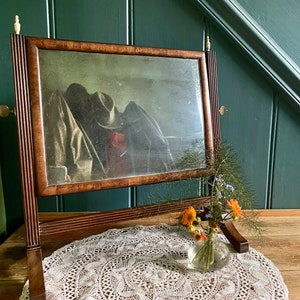 Mirror - Foxed - Antique Dressing Table Cheval