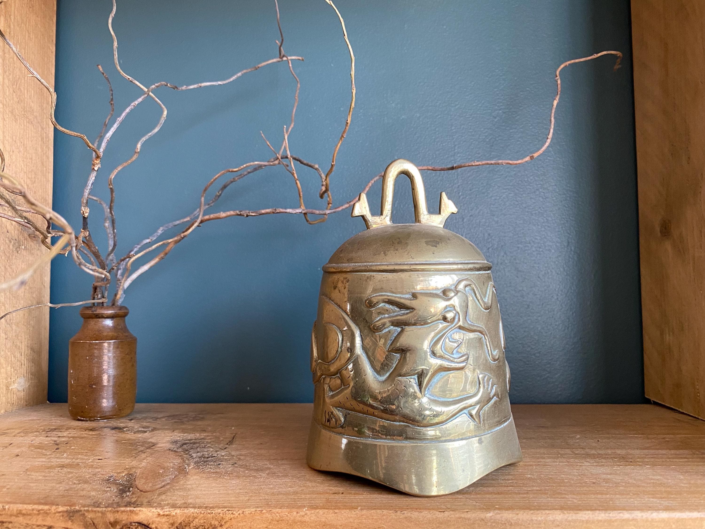 ヴィンテージ チベット 真鍮 寺院 ベル ゴング - Etsy 日本