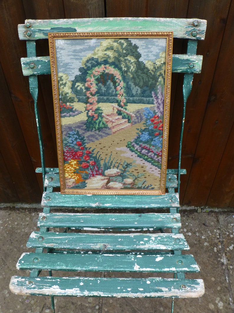 Beautiful Tapestry Picture in Vintage Frame