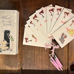 Tarjetas de puntuación de whist. - Radio Whist - Década de 1920 (C)
