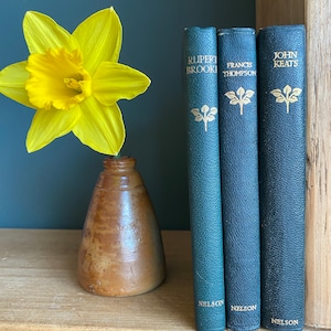 Poetry Book Bundle - Rupert Brooke, John Keats & Frances Thompson C.1930s