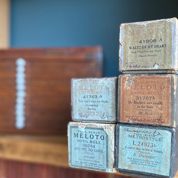 Antique Pianola Rolls - Selection Available