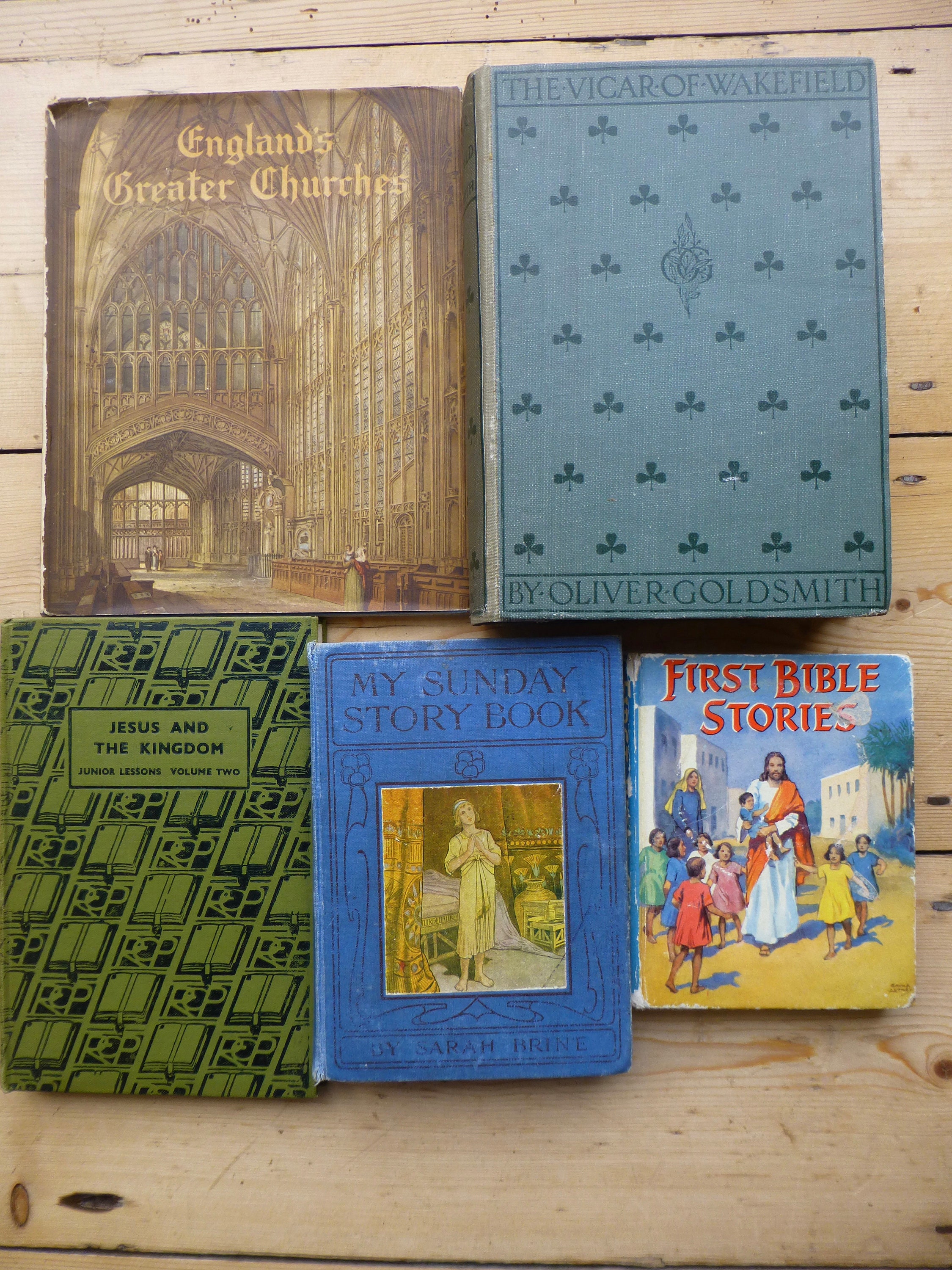 Collection of 5 Vintage Religious Books on Christianity Etsy