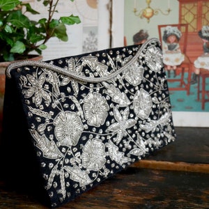 Vintage Embroidered Clutch Bag from India
