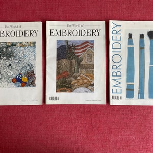 The World of Embroidery - Pack of 3 Magazines- 2001-2