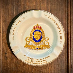 Commemorative Ware Ashtray  - Coronation King George VI 1937- Minton Pottery