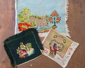 Collection of Three Tapestry Panels