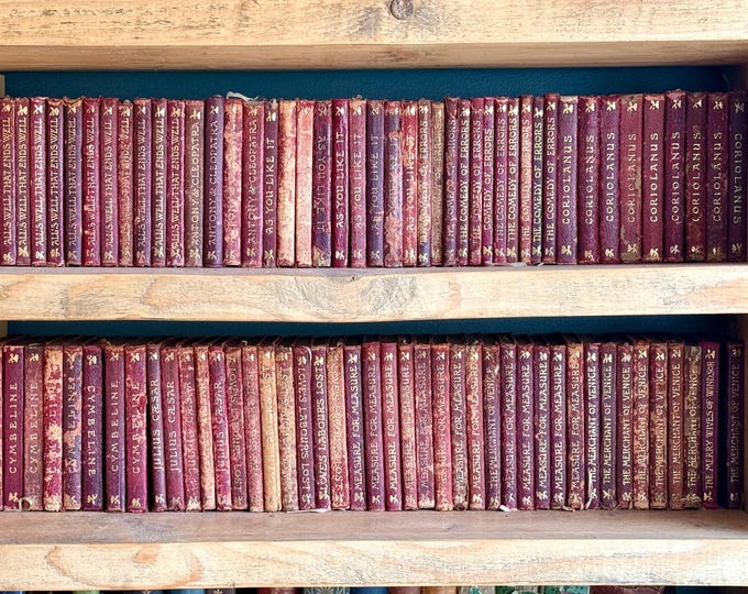 Shakespeare Books published by J M Dent & Sons Ltd - The Temple Shakespeare - Leather Bound