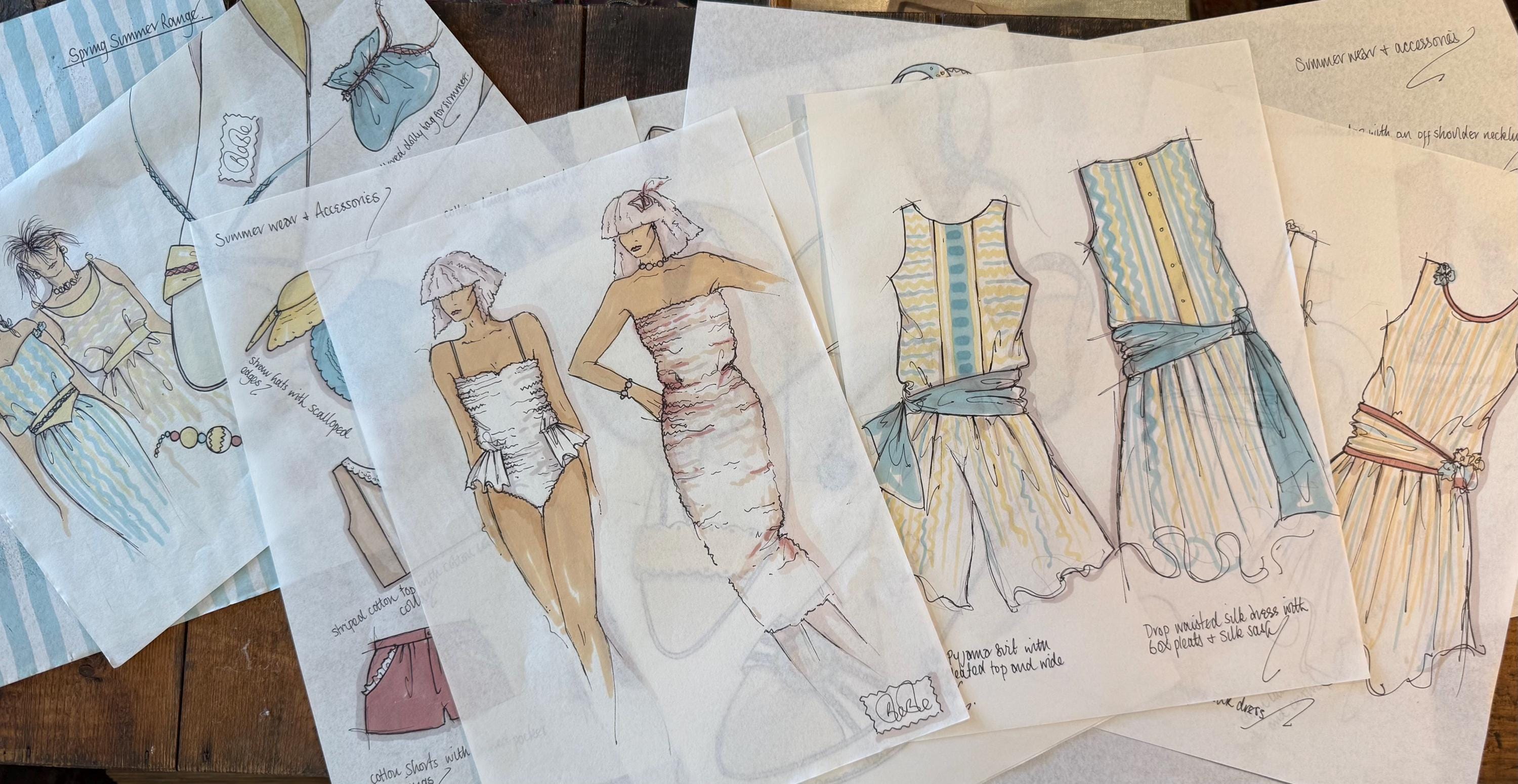 80s Fashion Sketch - Etsy UK
