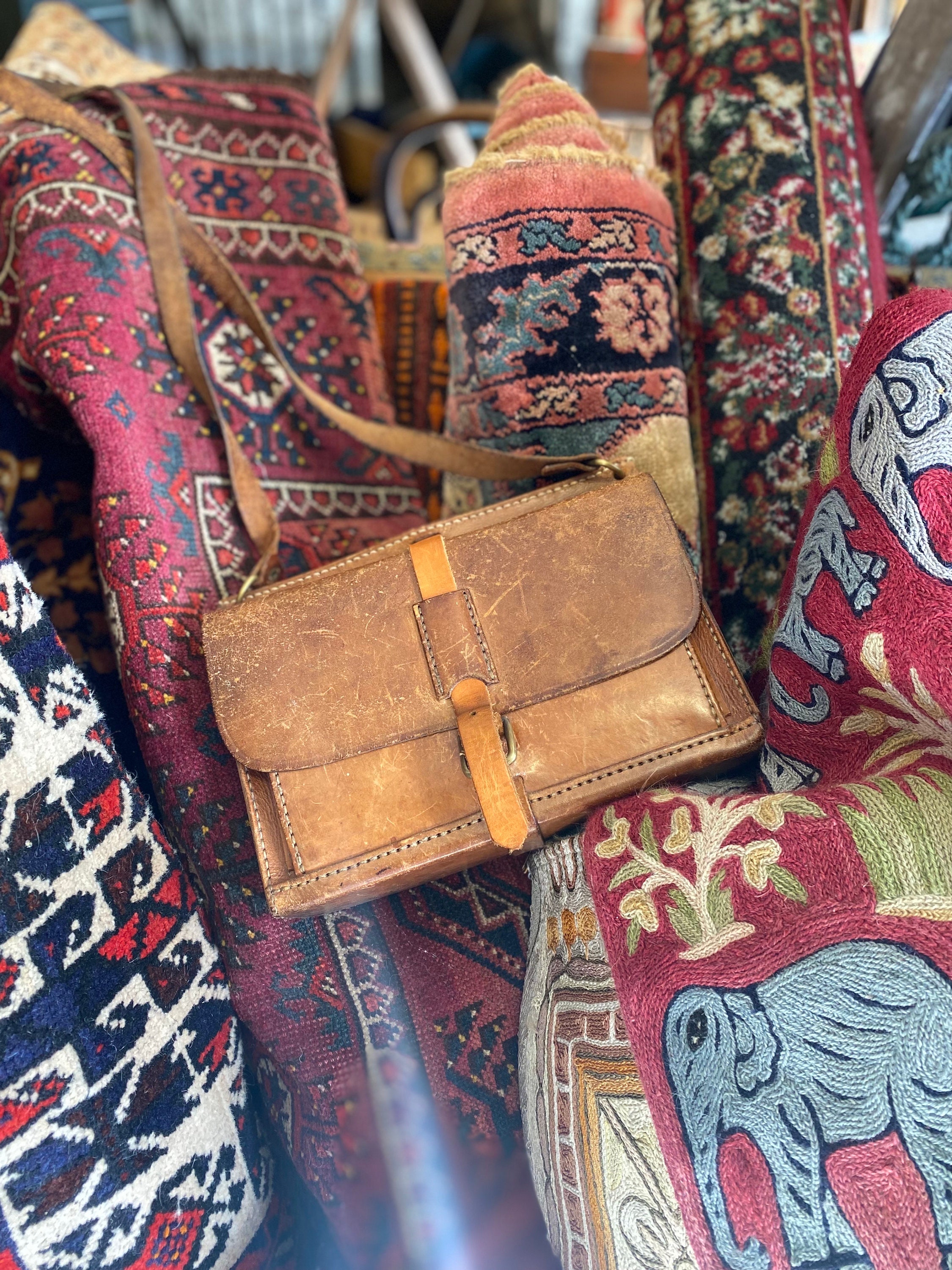【MUCENT】VENEU VINTAGE LEATHER MINI BAG Vintage Leather Market Trader's Money Bag - Etsy