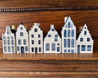 Collectible KLM #77 BOLS Delft Blue Miniature Canal House Holland