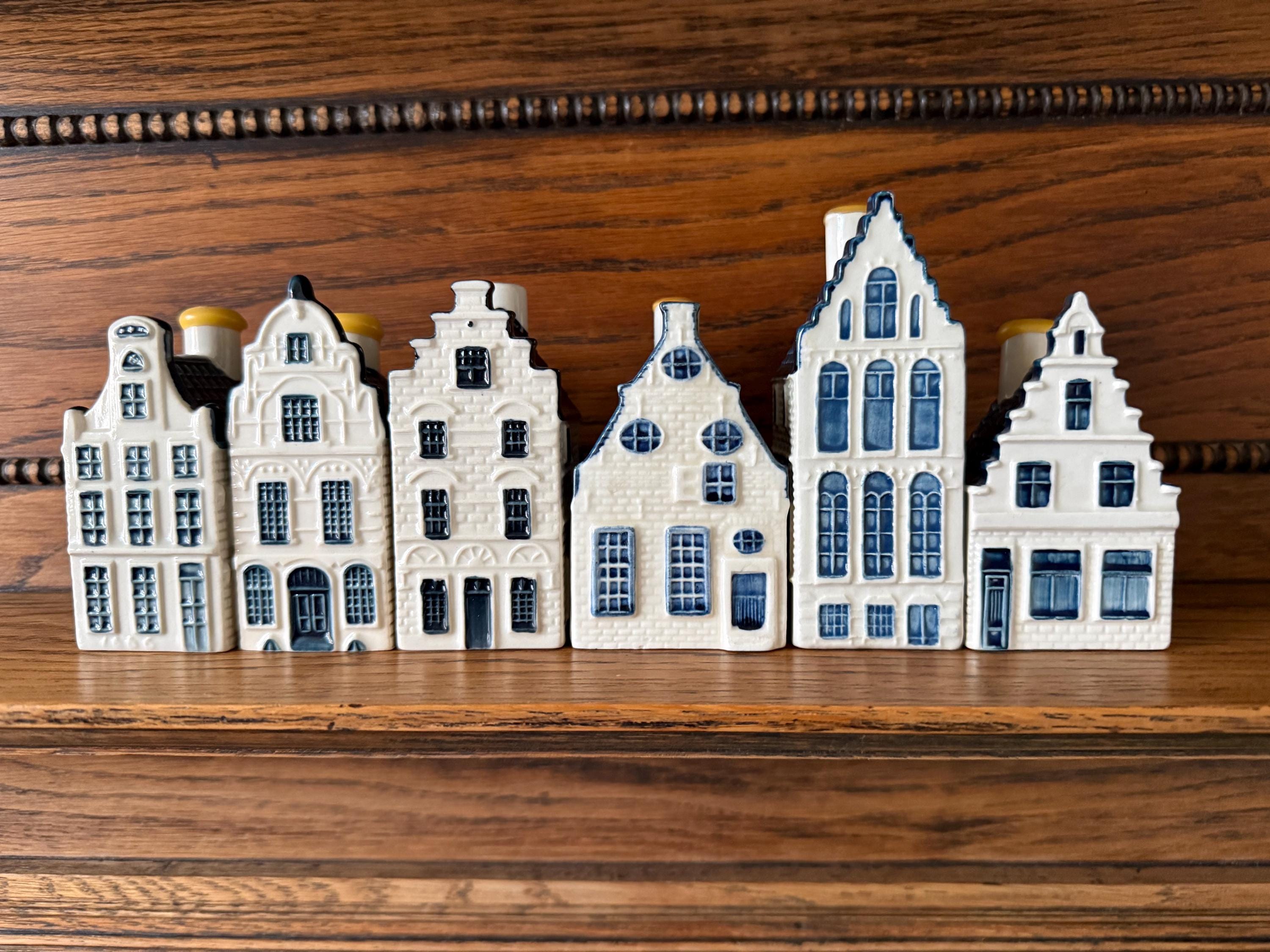BOLS KLM オランダの家屋 置物セット KLM オランダ航空 デルフト ブルーハウス HOUSE OF BOLS : DELFT BLUE