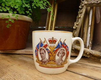 Herdenkingsmok - Kroning Koning George VI 1937- Cabines Aardewerk