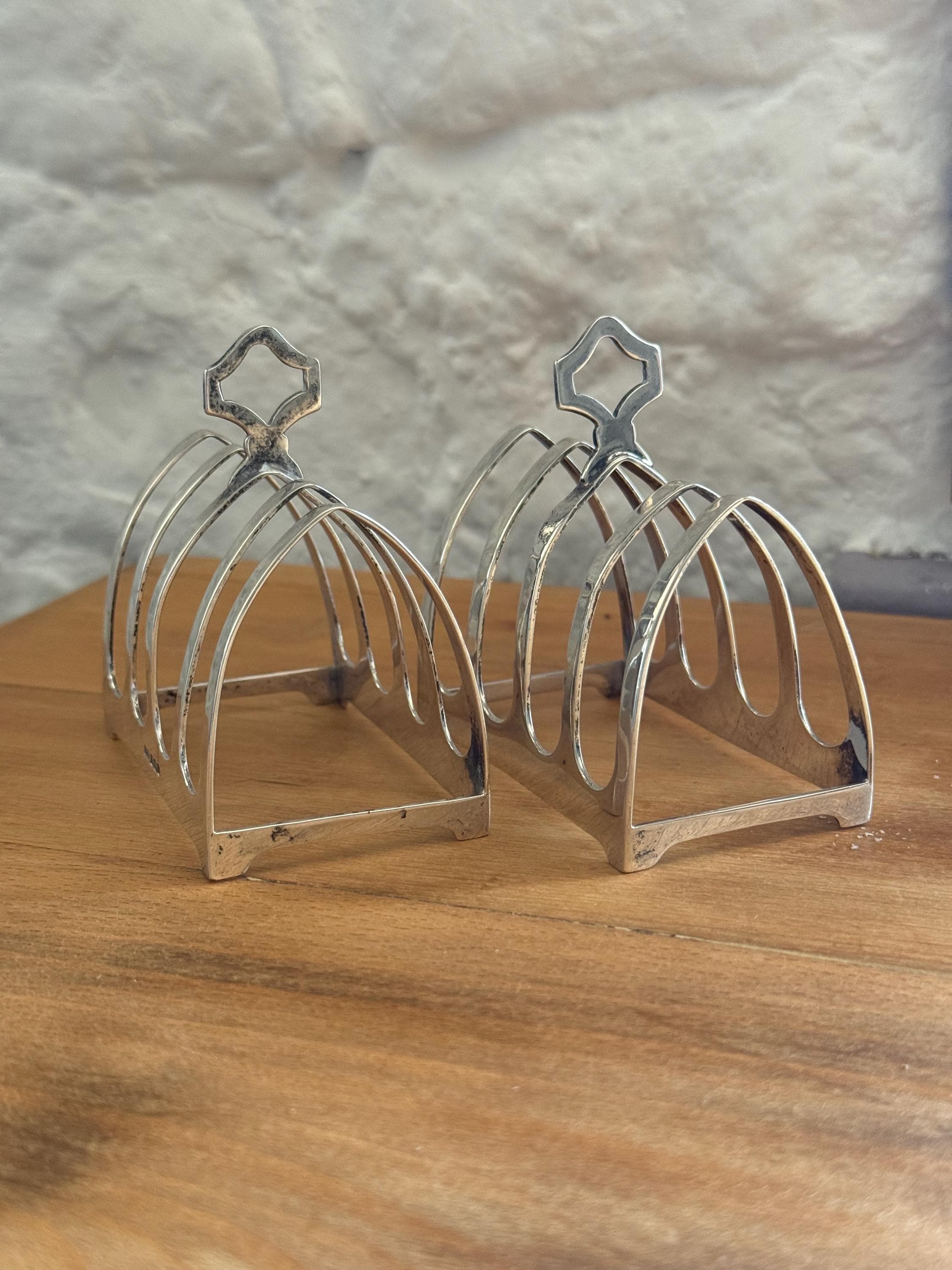 Antique sterling silver toast rack - Etsy 日本